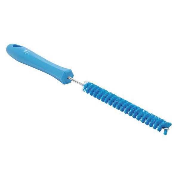 7/8 in W Tube and Pipe Brush, Stiff, 6 1/2 in L Handle, 5 3/4 in L Brush, Blue, 12 3/16 in L Overall