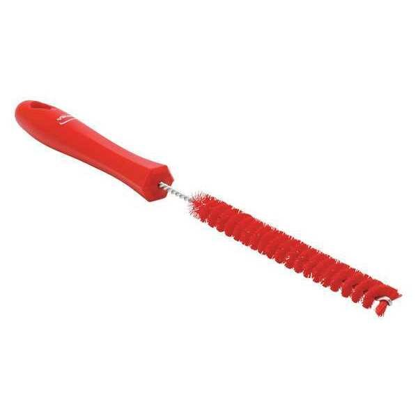 7/8 in W Tube and Pipe Brush, Stiff, 6 1/2 in L Handle, 5 3/4 in L Brush, Red, 12 3/16 in L Overall