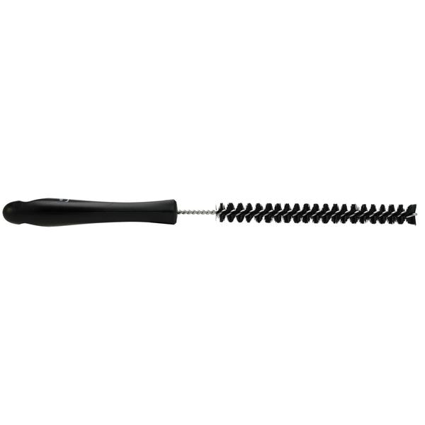 7/8 in W Tube and Pipe Brush, Stiff, 6 1/2 in L Handle, 5 3/4 in L Brush, Black