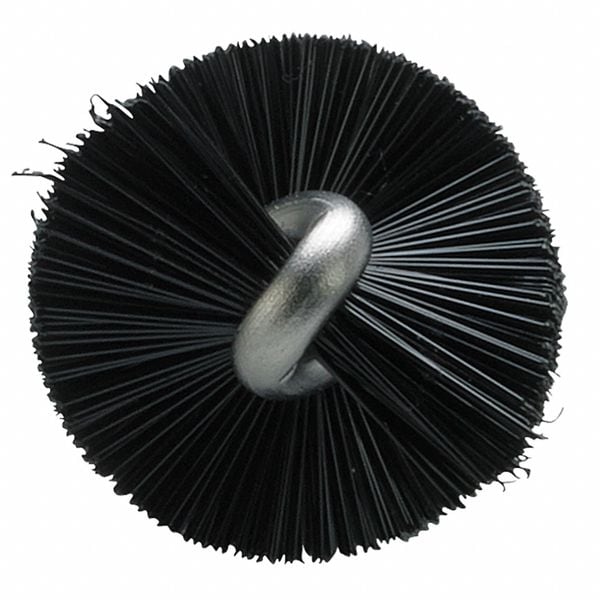 7/8 in W Tube and Pipe Brush, Stiff, 6 1/2 in L Handle, 5 3/4 in L Brush, Black