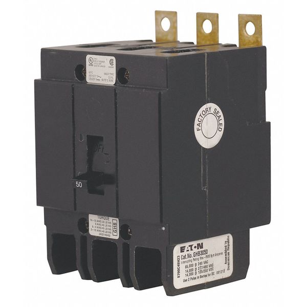 Miniature Circuit Breaker, 20 A, 277/480V AC, 3 Pole, Bolt On Mounting Style, GHB Series