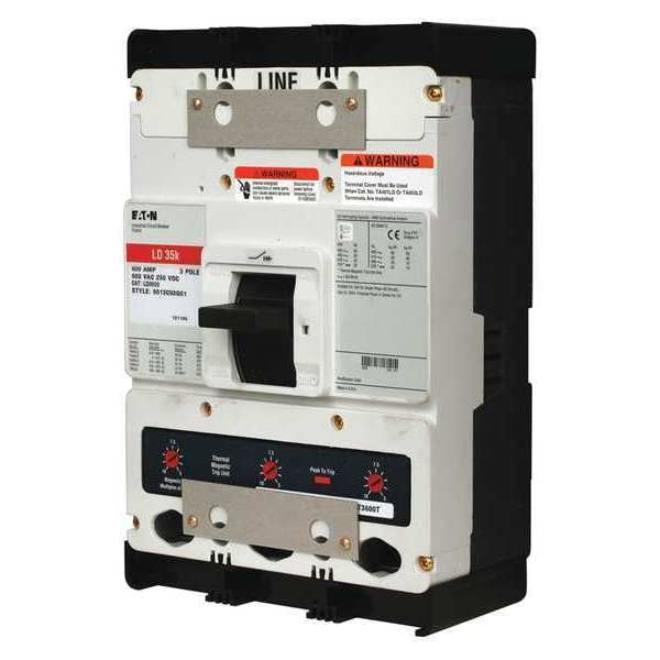 Molded Case Circuit Breaker, 600 A, 600V AC, 3 Pole, Free Standing Mounting Style, LD Series