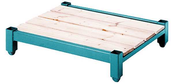 Stack Rack Base, 48x42,4000 lb, Wood Deck