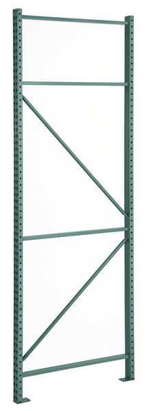 Upright Frame, Teardrop, Roll Formed Style, 192 in H, 3 in W, 48 in D, Vista Green