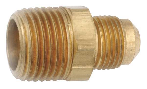 Male Connector, 45 deg., Male Flare x MNPT