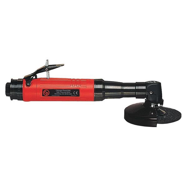 Extended Angle Grinder, 3/8 in Air Inlet, Heavy Duty, 13,000 rpm, 0.8 hp