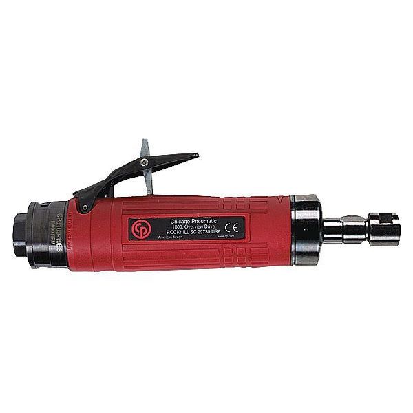Straight Die Grinder, 3/8 in Female Air Inlet, 1/4 in Collet, Heavy Duty, 18,000 RPM, 1.2 hp