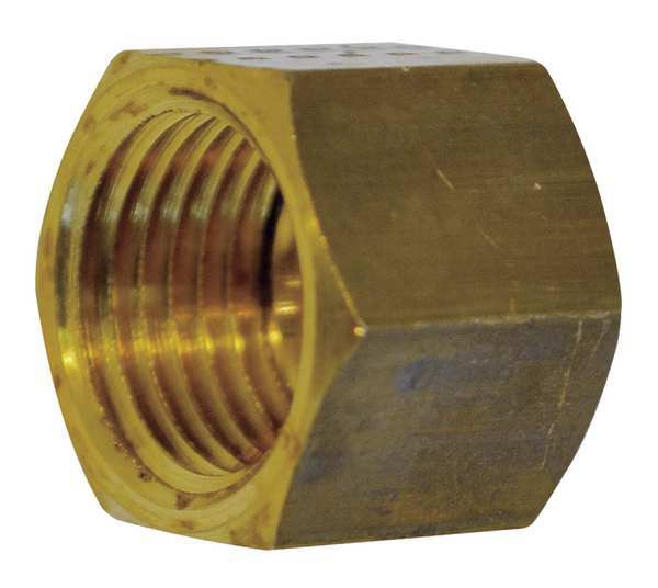 4mm Female Compression Brass Nut 50PK