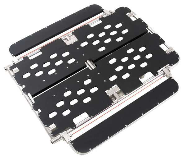 Bariatric Board, Blk, 1000 lb, 3 Straps