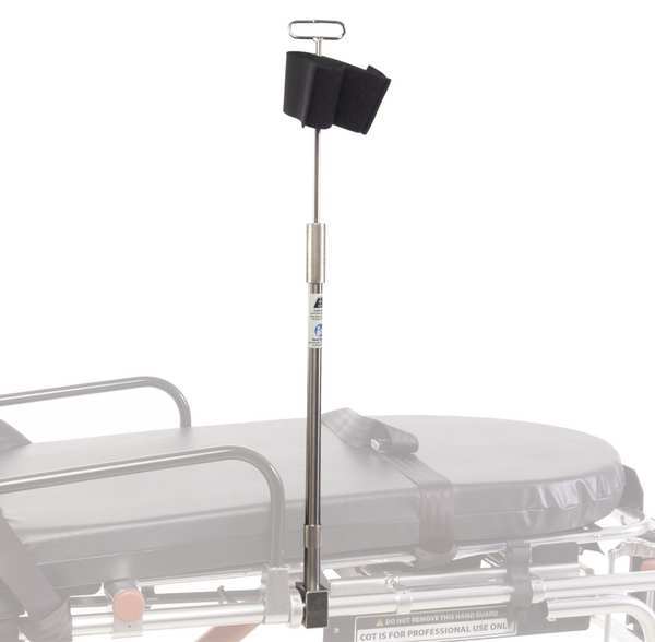 IV Pole, Bed Mounted, 1 Hook