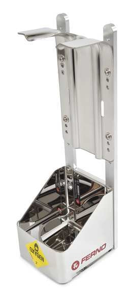 Universal Cylinder Oxygen Bracket, SS/Alm