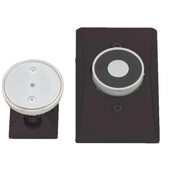 Electromagnetic Door Holder, Wall, 35 lb.