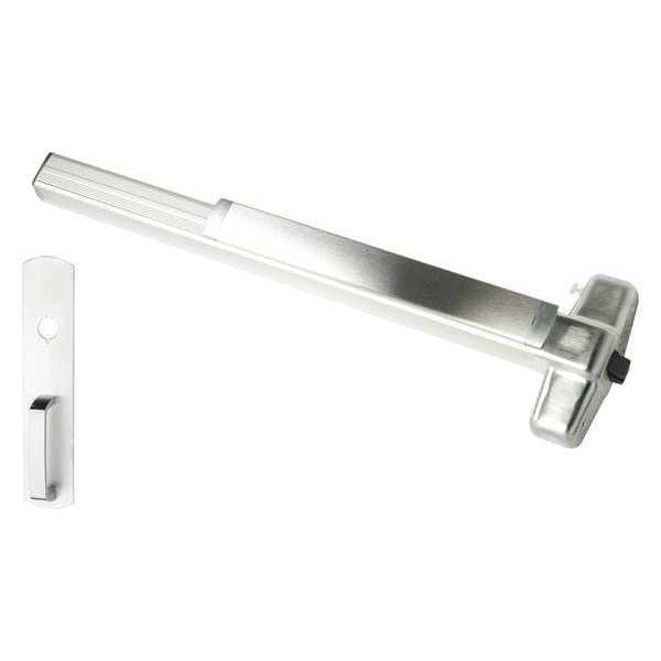 Rim, 36 in. Door W, Series 99, Satin Chrome