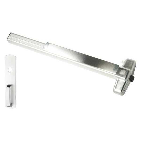 Rim, 36 in. Door W, Series 99, Satin Chrome