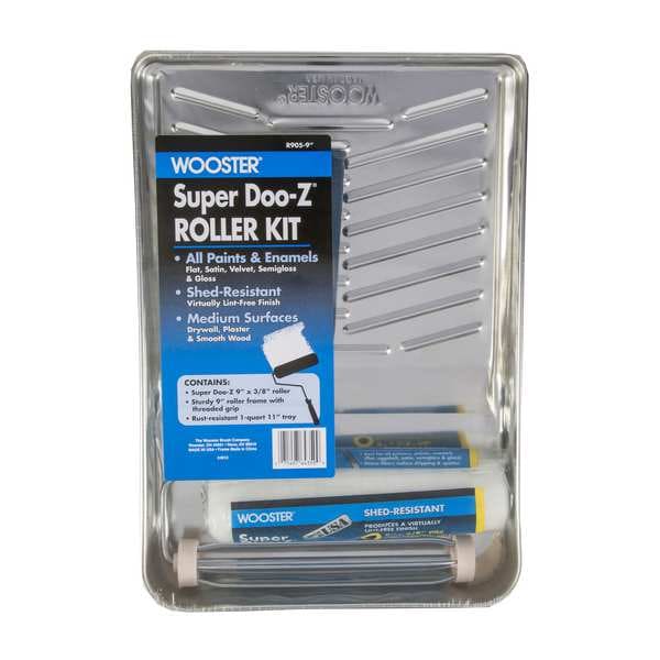 Paint Roller Kit, 9 in. L, 3 Pieces
