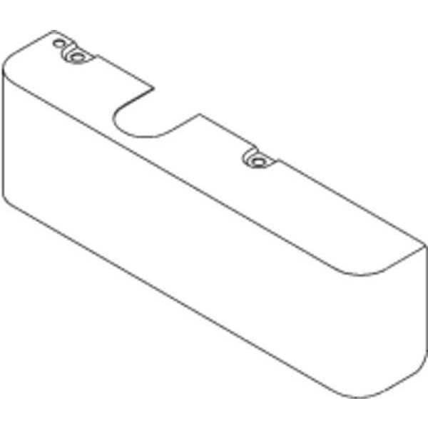 Metal Cover, Silver, Aluminum, 12-1/4 in. L