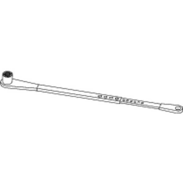 Standard Arm, Slvr, Alum, 28-1/2 in. L