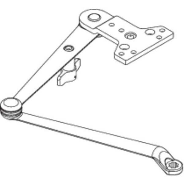 1460 Series Surface Mounted Closers Arm Interior and Exterior Matte Silver
