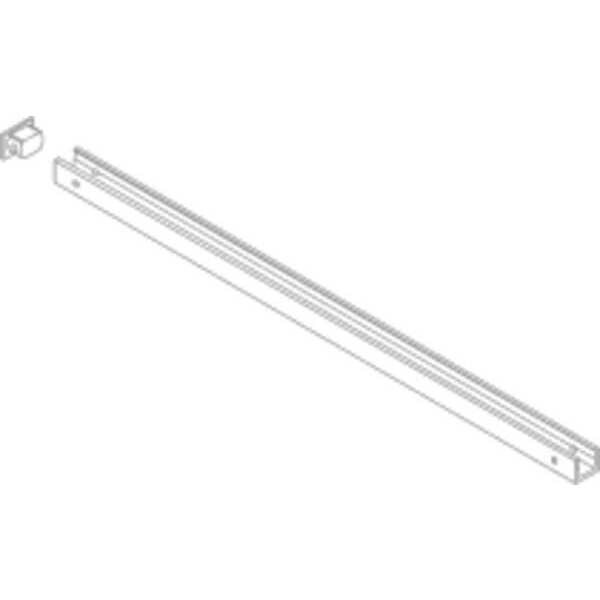 Standard Track, Silver, Aluminum, 27 in. L