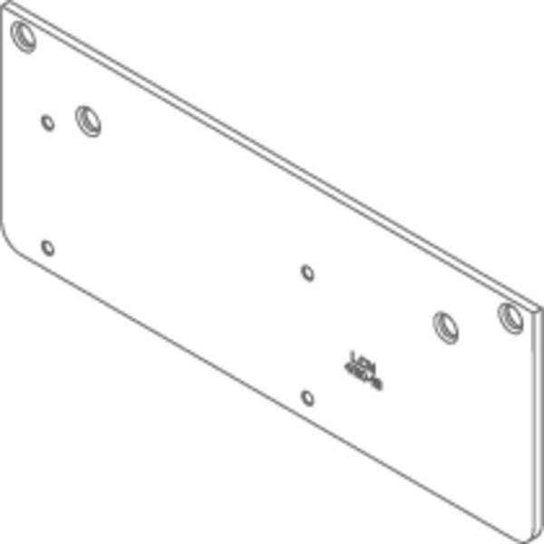 Drop Plate, Silver, Aluminum, 12-1/4 in. L