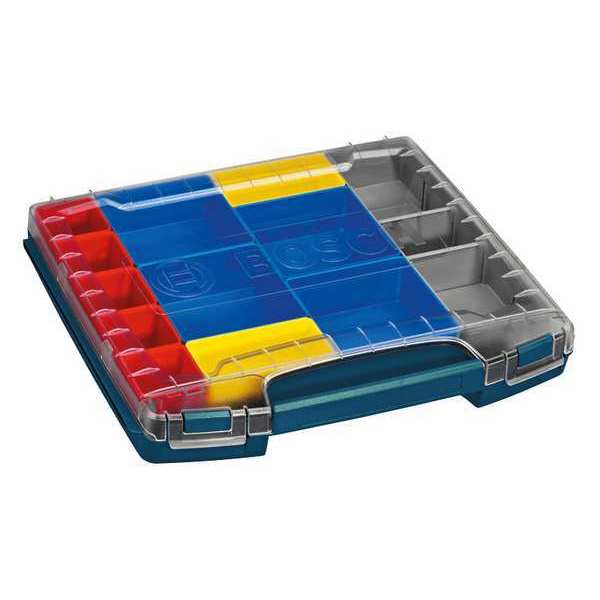 Tool Box with 4 compartments, Plastic, 2 1/4 in H x 12 1/2 in W