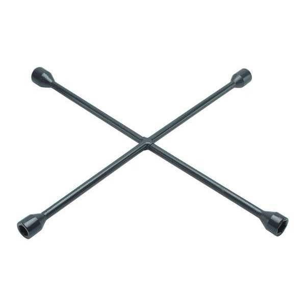 Lug Wrench, 20in.L, Steel, 4 Way