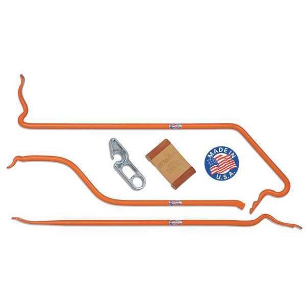 Mount/Demount Set, Orange, 41in.L, Steel