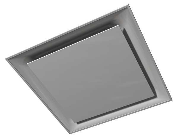 14 in Square Square Plaque Ceiling Diffuser, White