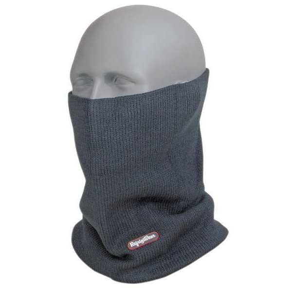 Neck Gaiter, Neck Warmer, Double-Layer Acrylic, Covers Ears/Face/Neck/Nose, Black, Universal Size