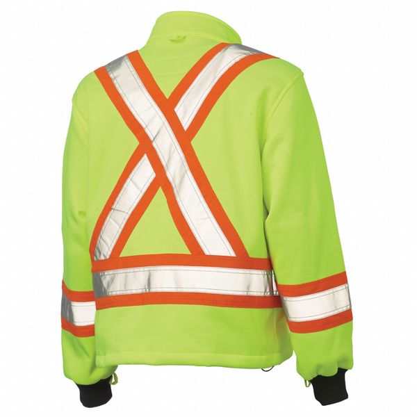 Men's Green Polyester Bomber Jacket size XL