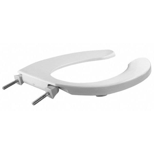Toilet Seat, Without Cover, Plastic, Elongated, White