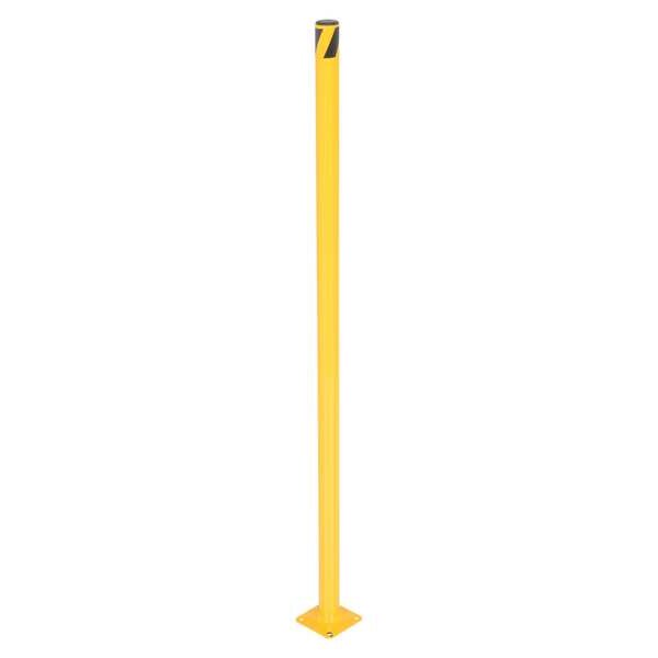 Steel Pipe Safety Bollard - Yellow