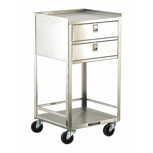 Stainless Steel Equipment Stand, 2 Drawers, 3 Shelves-300 lb Capacity