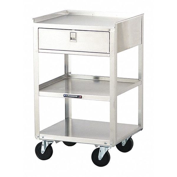 Stainless Steel Equipment Stand, 1 Drawer, 3 Shelves-500 lb Capacity