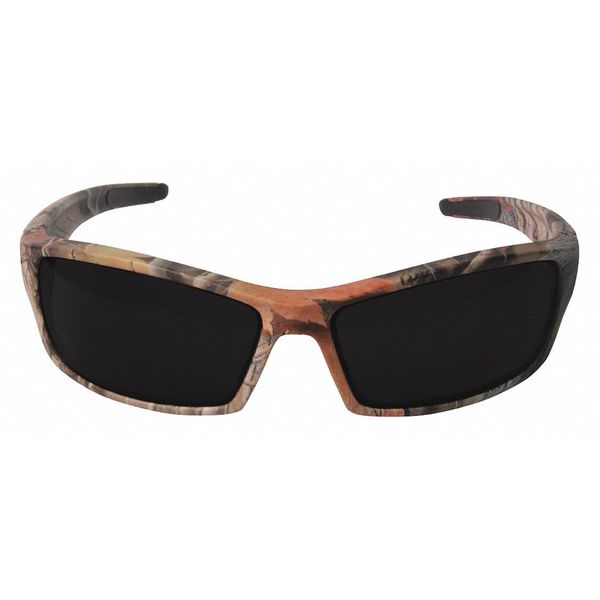 Polarized Safety Glasses, Traditional Smoke Polycarbonate Lens, Scratch-Resistant