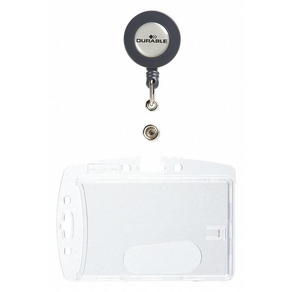 ID Badge Holder, Shell Style, PK10