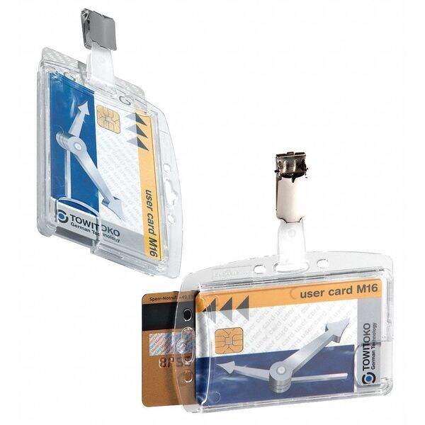 ID Badge Holder, Shell Style, PK25