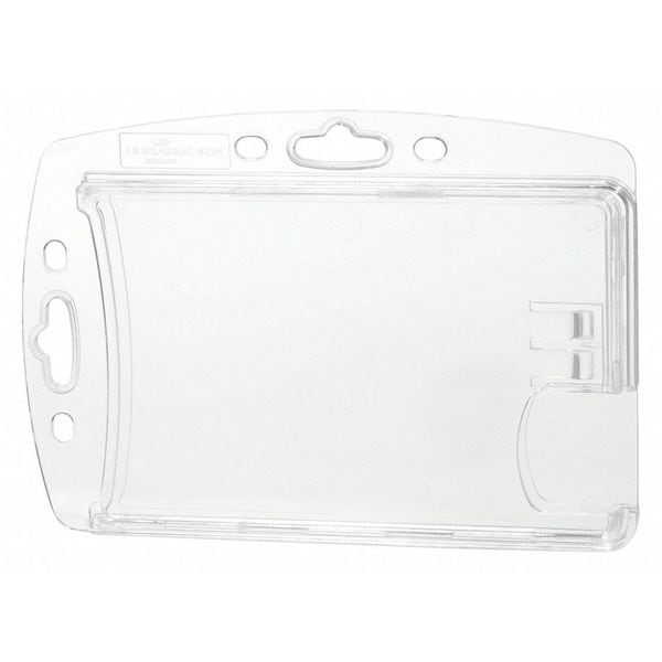 ID Badge Holder, Dual, Shell Style, PK10