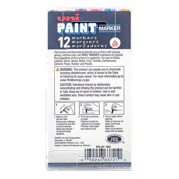 Industrial Marker, Fine Point, PK12