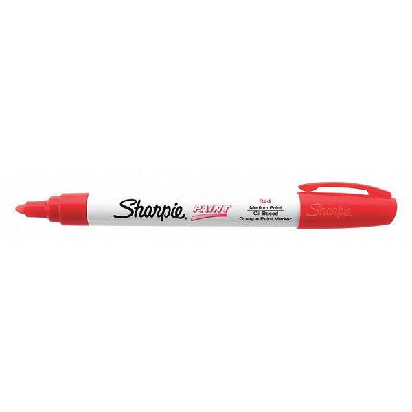 Paint Marker, Medium Point, Red, PK12