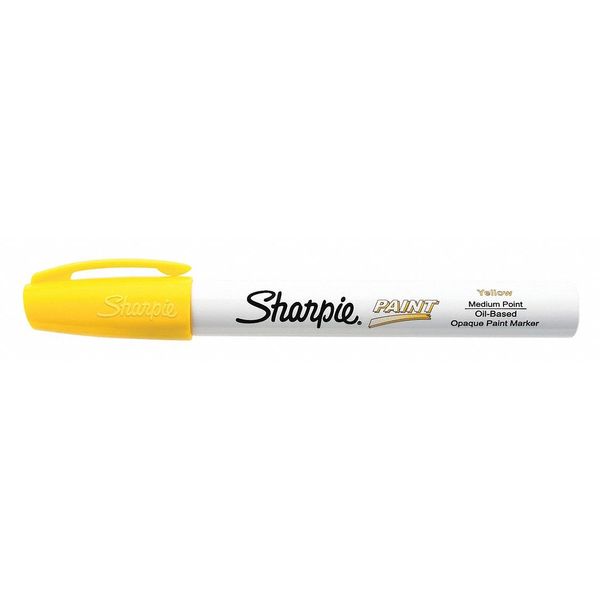 Paint Marker, Medium Point, Yellow, PK12