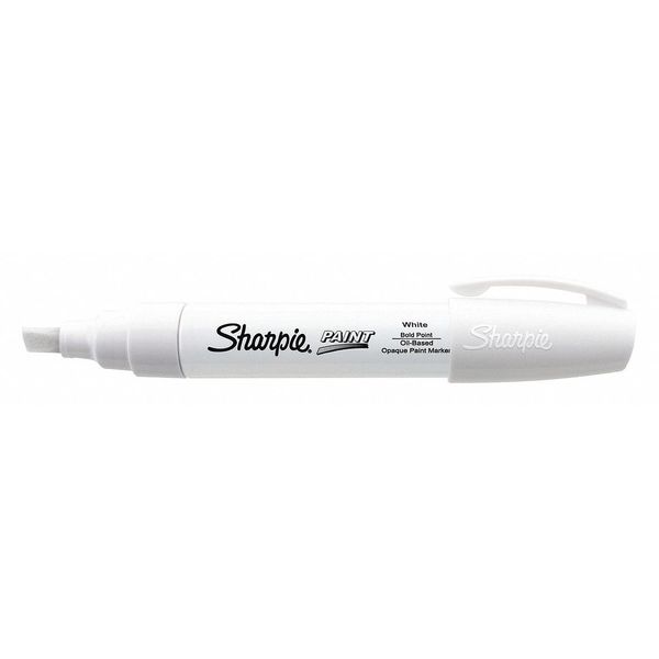 Paint Marker, Broad Point, White, PK6