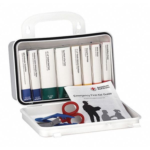 First Aid Kit, Plastic, 10 Person