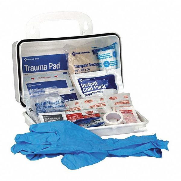 First Aid Kit, Plastic, 10 Person