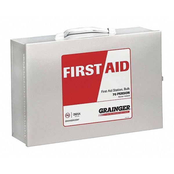 First Aid Kit, Metal, 75 Person