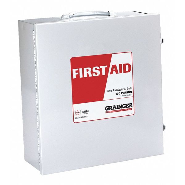 First Aid Kit, Metal, 100 Person
