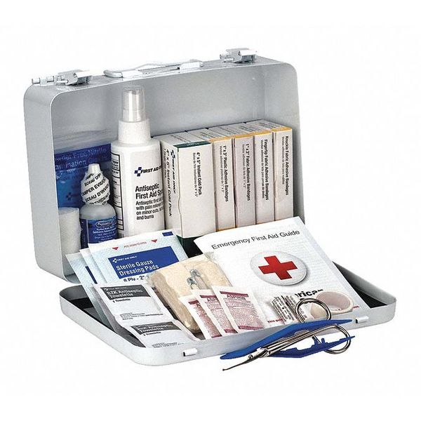 First Aid Kit, Metal, 25 Person