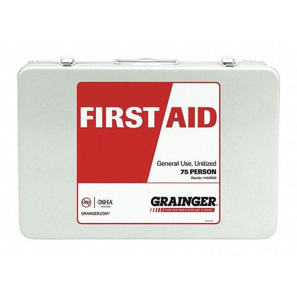 First Aid Kit, Metal, 75 Person
