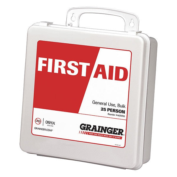 First Aid Kit, Plastic, 25 Person