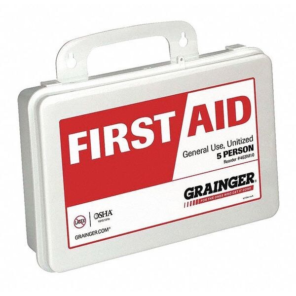 First Aid Kit, Plastic, 5 Person